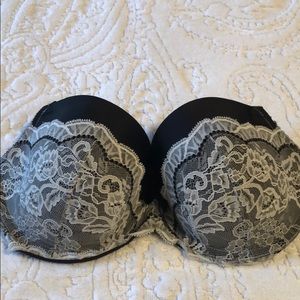 Victoria’s Secret White and Black Lace bra 34DD